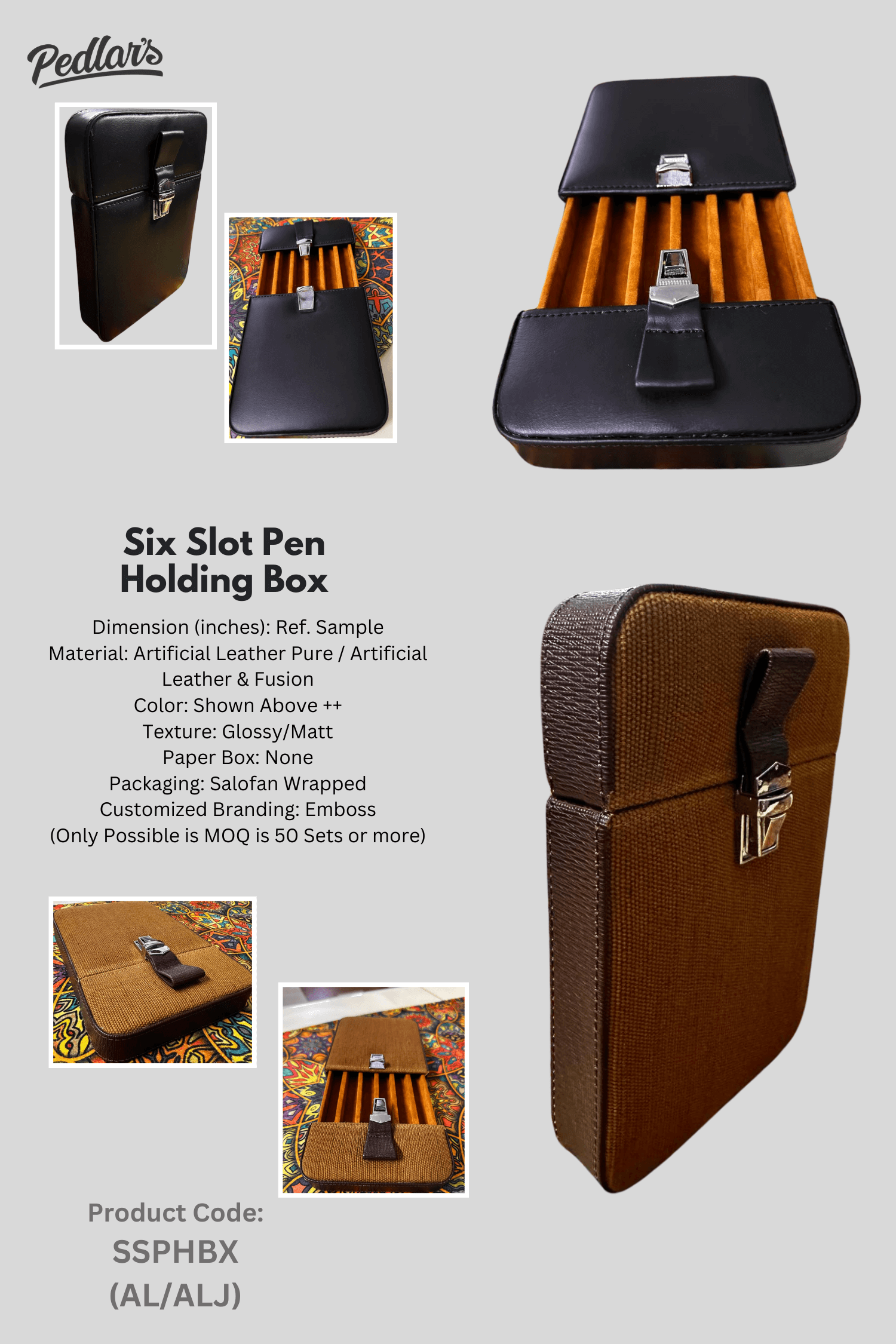 Six Slot Pen Holding Box